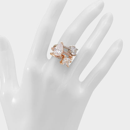 Alabridar Metallic Multi Women's Cubic Zirconia - Stackable rings | Aldo