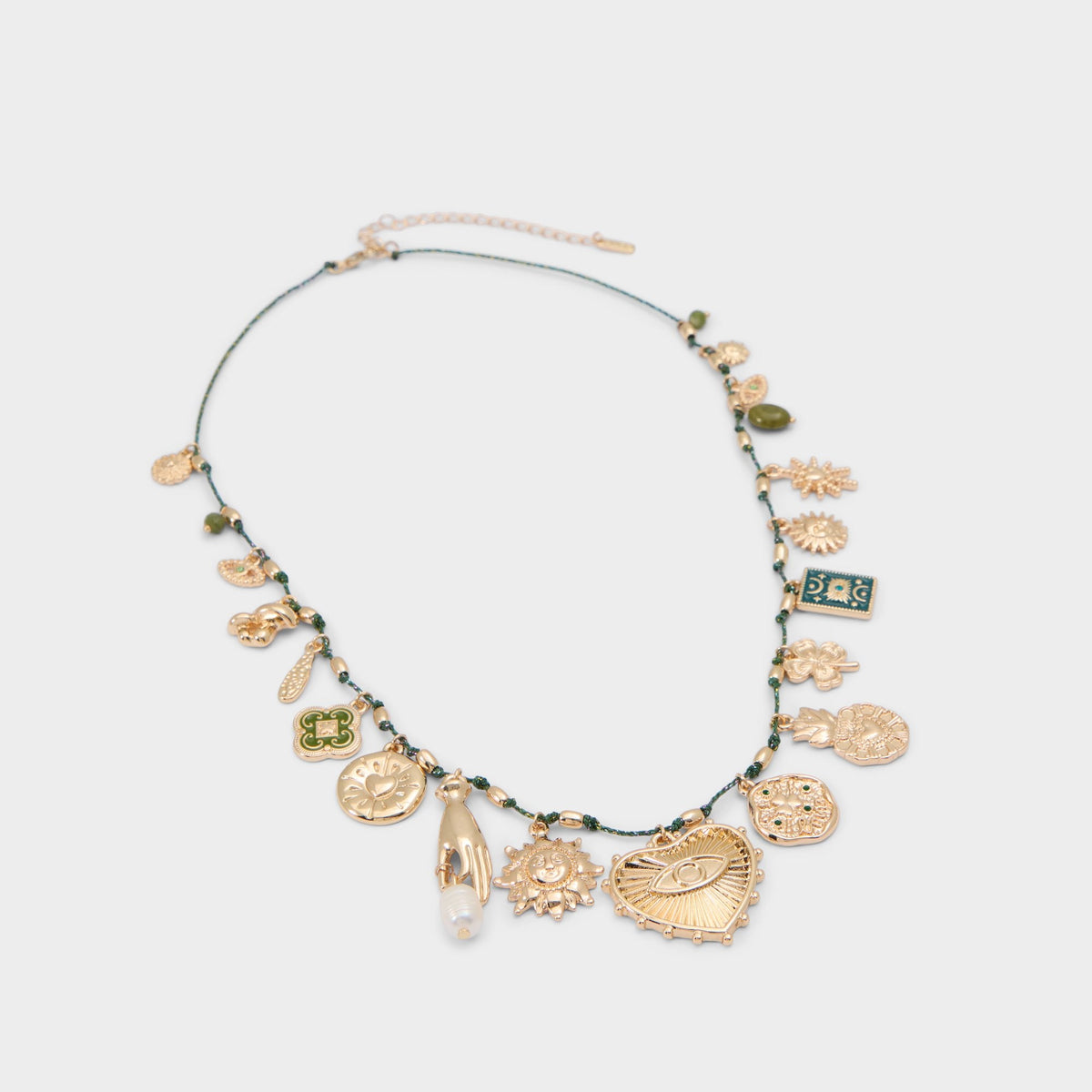 Bohemian in Dark Green - Charm necklace | Aldo