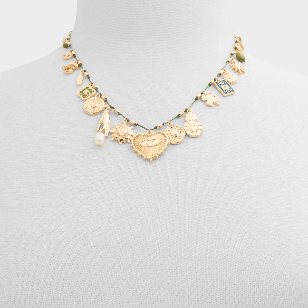 Bohemian in Dark Green - Charm necklace | Aldo