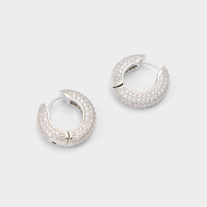 Strigidae in Silver Clear Multi - Hoop earrings | Aldo