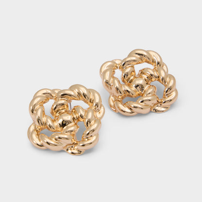 Doubleknot in Gold - Statement earrings | Aldo