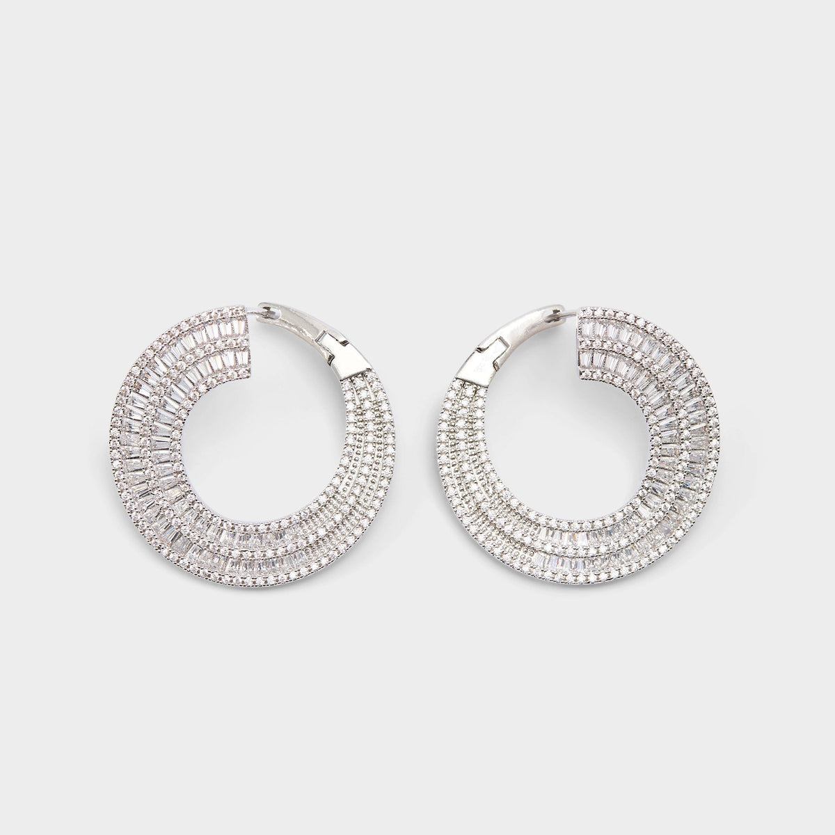 Caldy Silver/Clear Multi Women's Earrings - Hoop earrings | Aldo