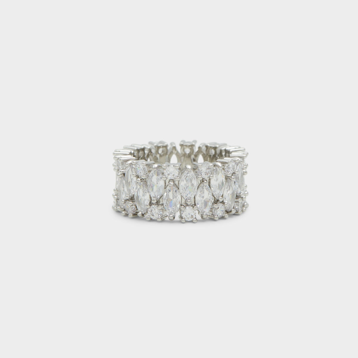 Nikka Silver/Clear Multi Women's Cubic Zirconia - Ring | Aldo