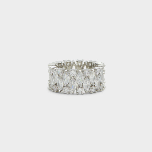Nikka Silver/Clear Multi Women's Cubic Zirconia - Ring | Aldo