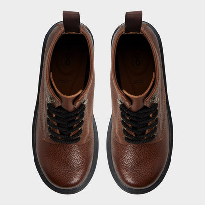 Doublezero in Dark Brown - Combat boot, Lug sole | Aldo