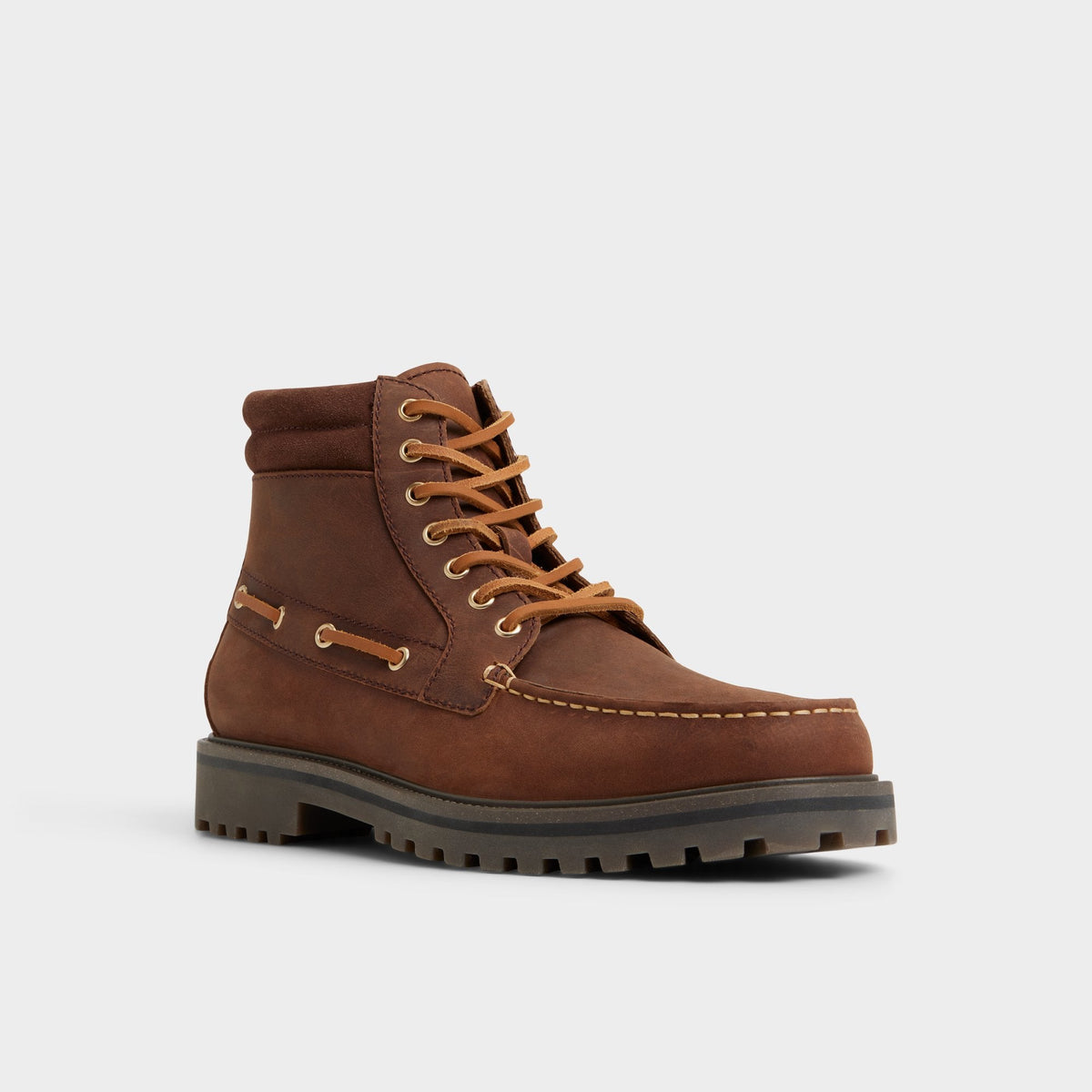 Farrell in Medium Brown - Combat boot, Lug sole | Aldo