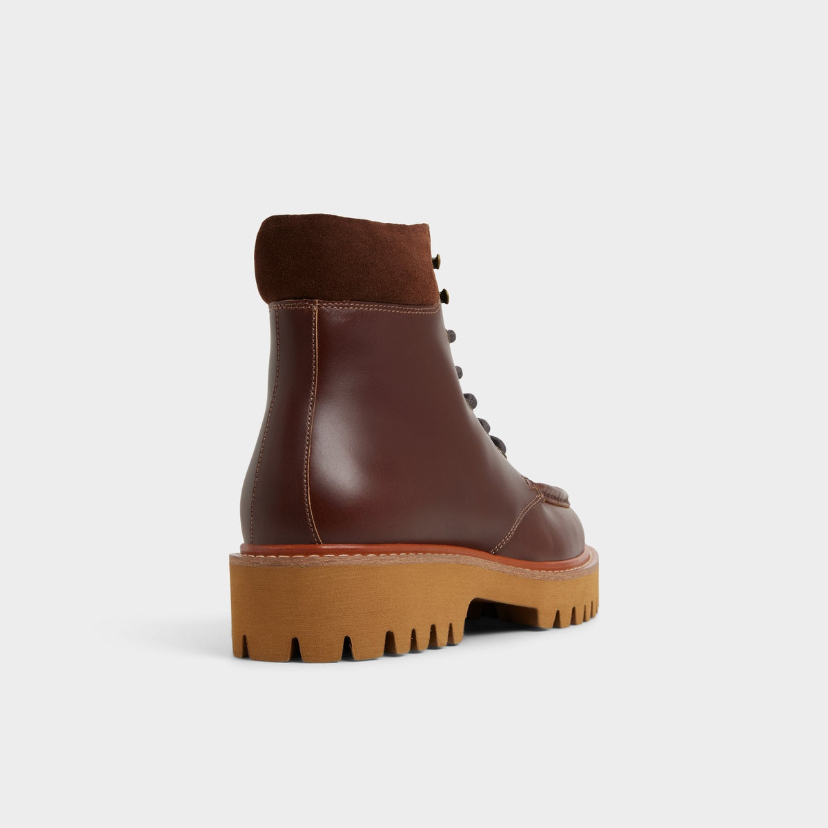 Grier in Medium Brown - Combat boot, Lug sole | Aldo