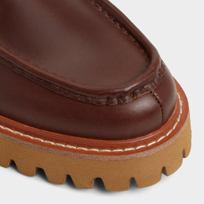 Grier in Medium Brown - Combat boot, Lug sole | Aldo