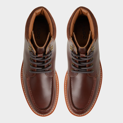 Grier in Medium Brown - Combat boot, Lug sole | Aldo