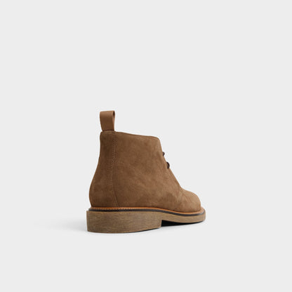 Jefrey Dark Brown Leather Suede Men's Chukka boots - Chukka boot | Aldo