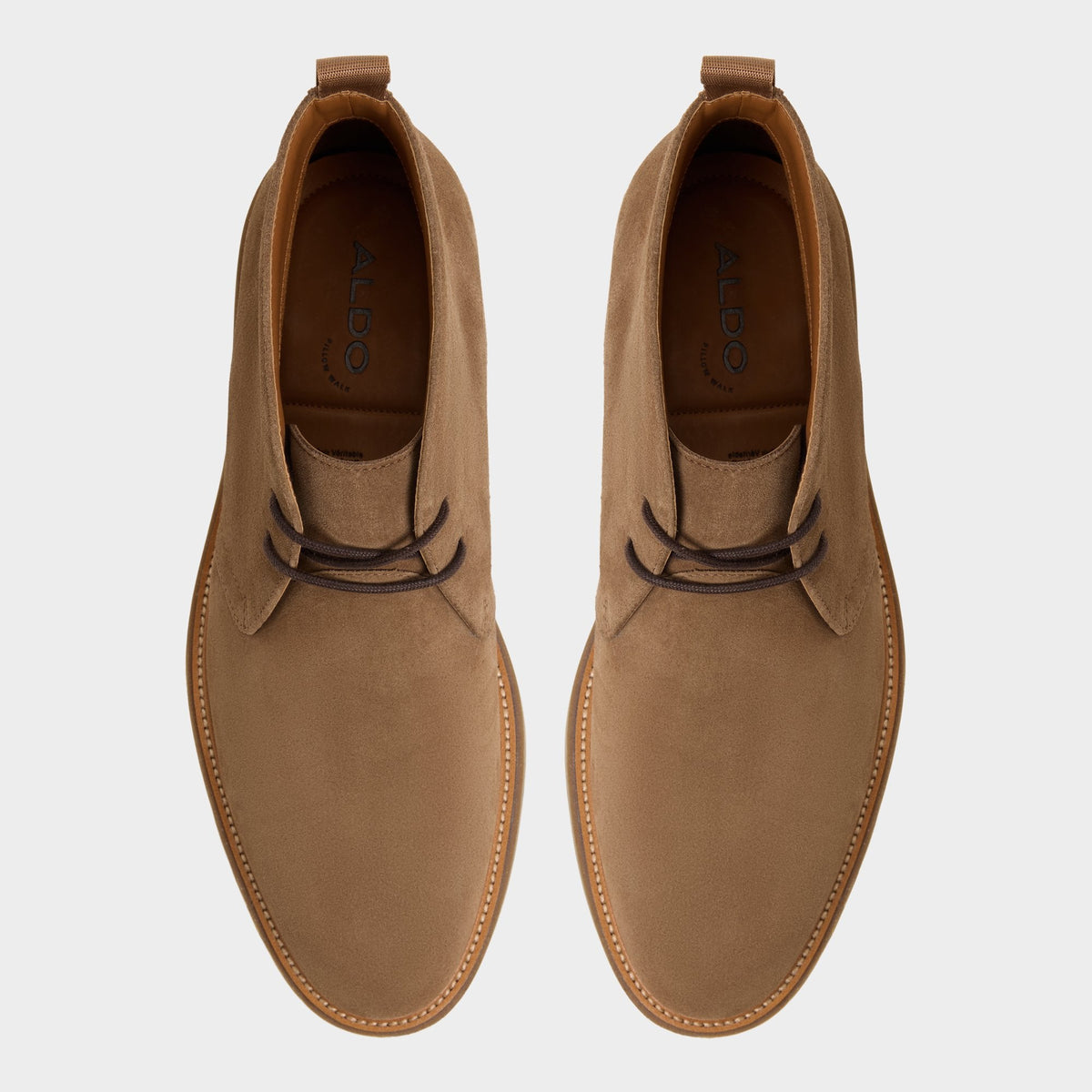 Jefrey Dark Brown Leather Suede Men's Chukka boots - Chukka boot | Aldo