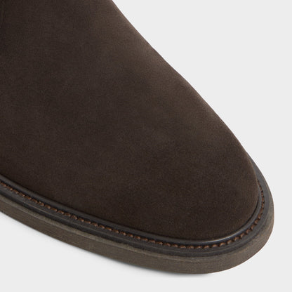 Jefrey Dark Brown Leather Suede Men's Chukka boots - Chukka boot | Aldo
