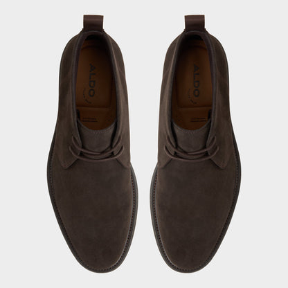Jefrey Dark Brown Leather Suede Men's Chukka boots - Chukka boot | Aldo