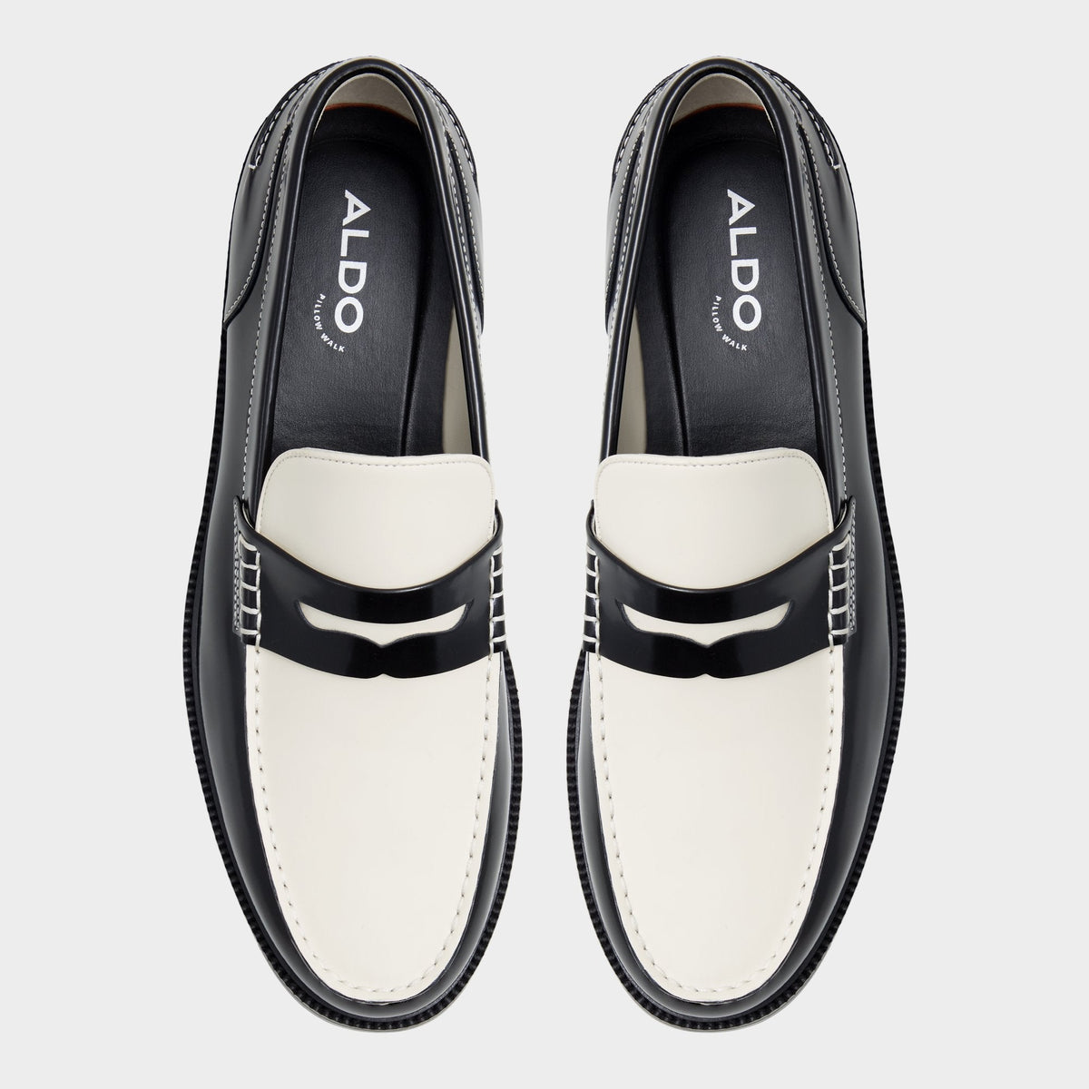 Kieran Black/White Men's Dress Shoes - Loafer | Aldo