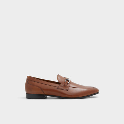 Marinho Cognac Leather Smooth Men's Dress Shoes - Loafer | Aldo