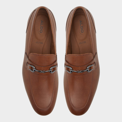 Marinho Cognac Leather Smooth Men's Dress Shoes - Loafer | Aldo