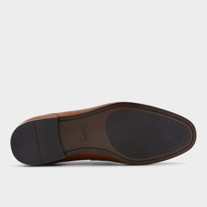 Marinho Cognac Leather Smooth Men's Dress Shoes - Loafer | Aldo
