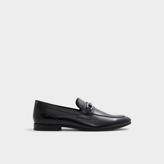 Marinho Open Black Leather Smooth Men's Dress Shoes - Loafer | Aldo