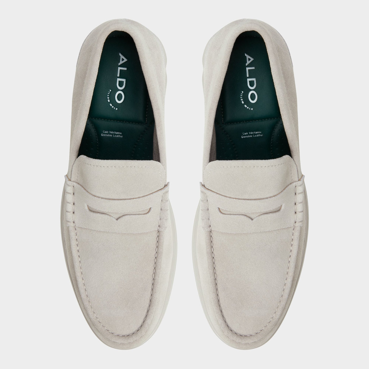 Tucker Light Grey Men's Dress Shoes - Loafer | Aldo
