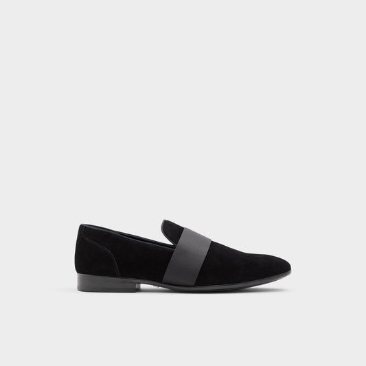 Asaria Open Black Leather Suede Men's Loafers & Slip-Ons - Loafer | Aldo