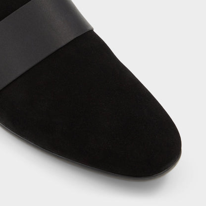 Asaria Open Black Leather Suede Men's Loafers & Slip-Ons - Loafer | Aldo