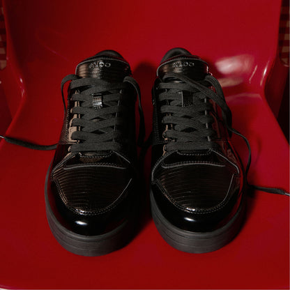 Zethan Black Synthetic Patent Men's Low top - Low top sneaker, Cup sole | Aldo