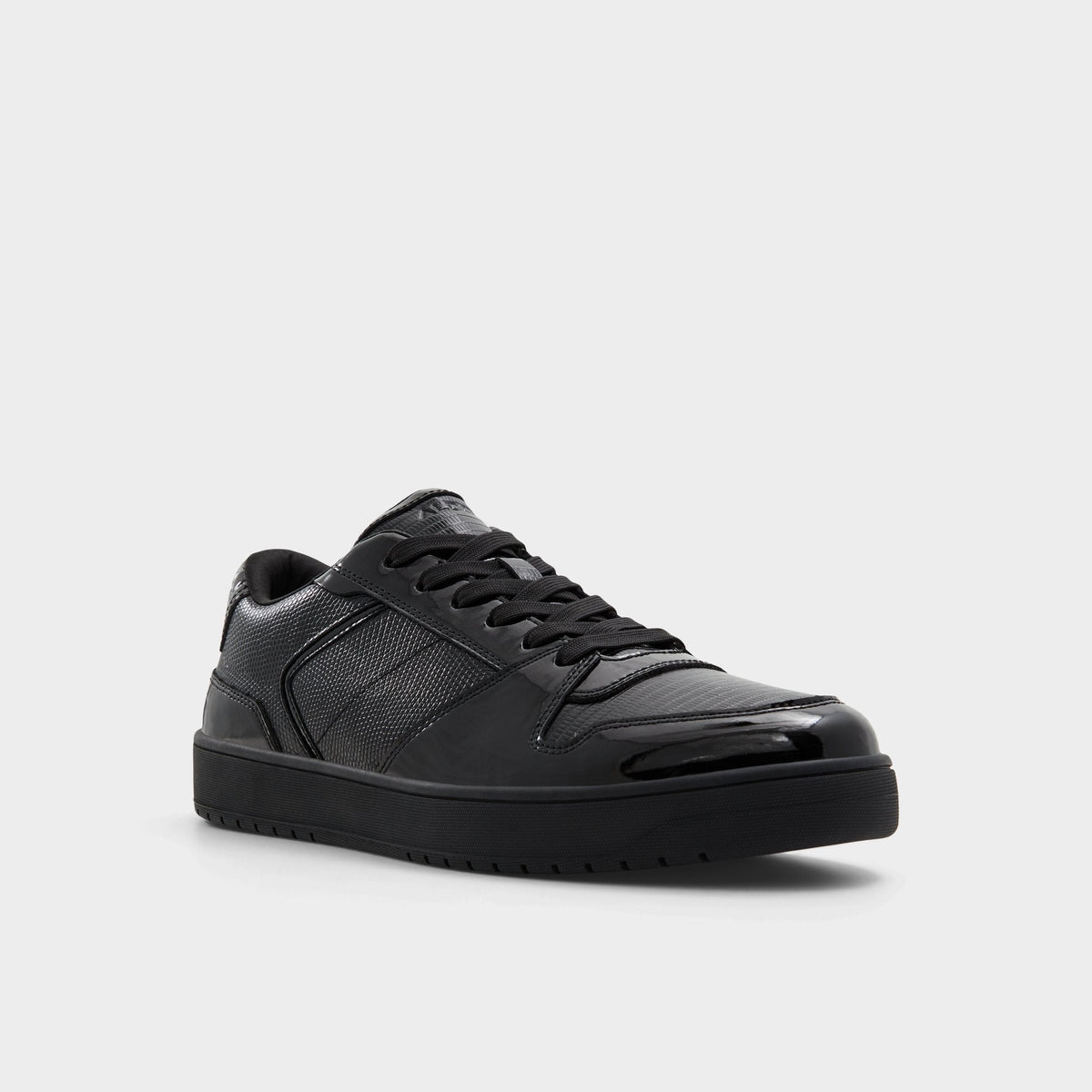 Zethan Black Synthetic Patent Men's Low top - Low top sneaker, Cup sole | Aldo