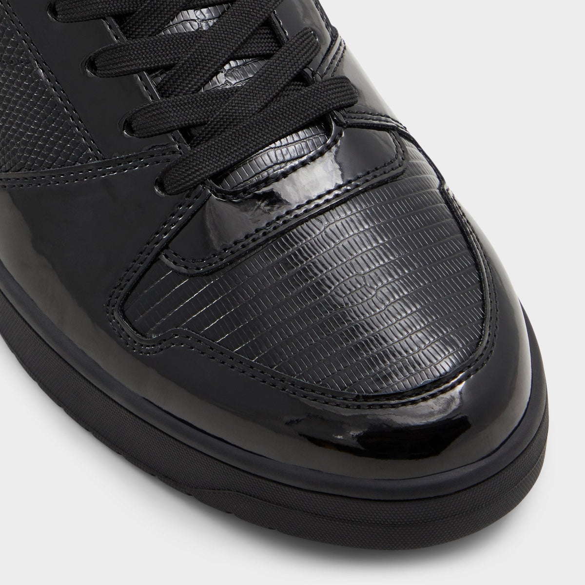 Zethan Black Synthetic Patent Men's Low top - Low top sneaker, Cup sole | Aldo