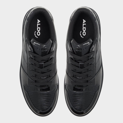 Zethan Black Synthetic Patent Men's Low top - Low top sneaker, Cup sole | Aldo