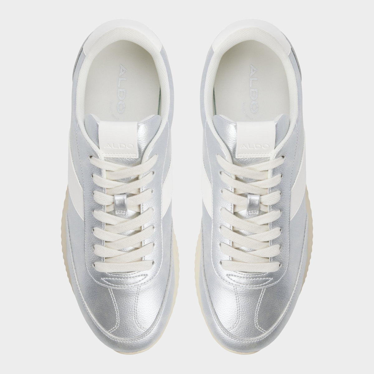 Nathaniel in Silver - Low top sneaker, Cup sole | Aldo
