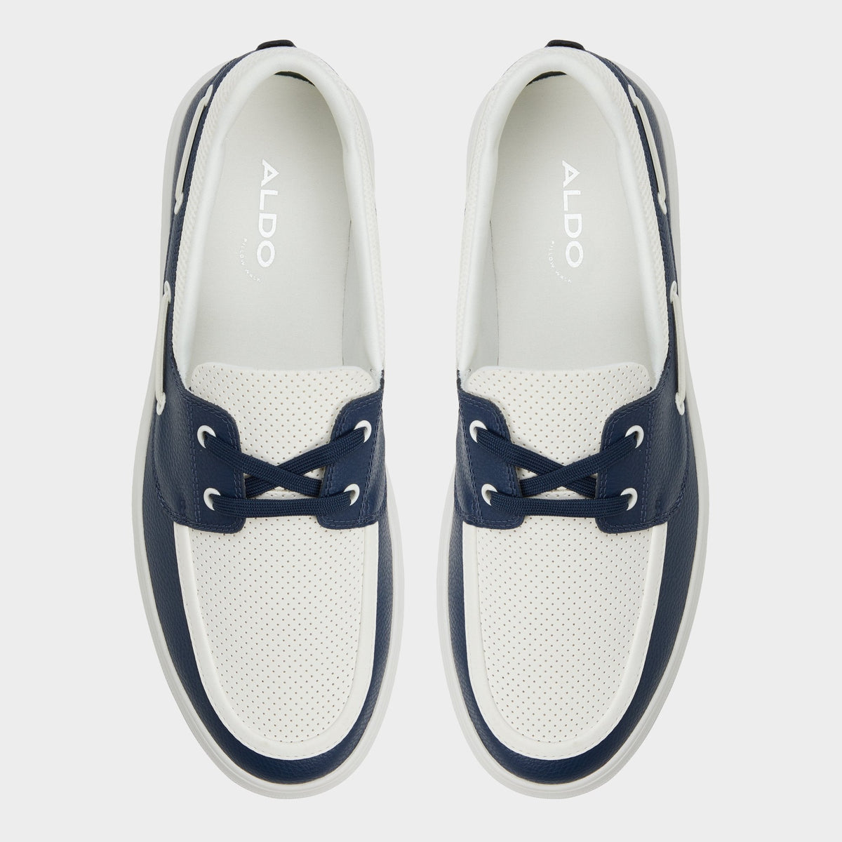 Wildwave White/Navy Men's Casual Shoes - Boat shoe | Aldo