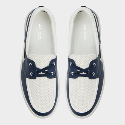 Wildwave White/Navy Men's Casual Shoes - Boat shoe | Aldo