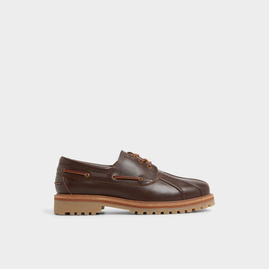 Finn in Medium Brown - Boat shoe, Lug sole | Aldo