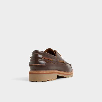 Finn in Medium Brown - Boat shoe, Lug sole | Aldo