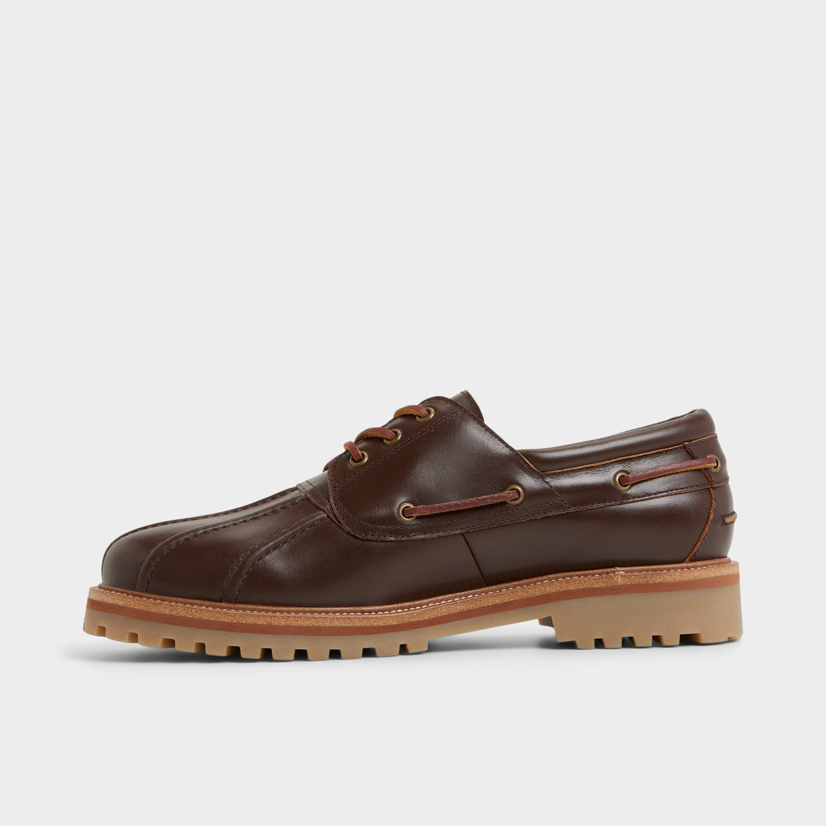Finn in Medium Brown - Boat shoe, Lug sole | Aldo
