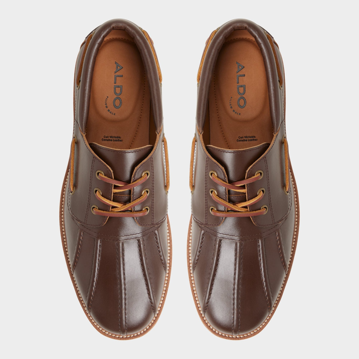 Finn in Medium Brown - Boat shoe, Lug sole | Aldo