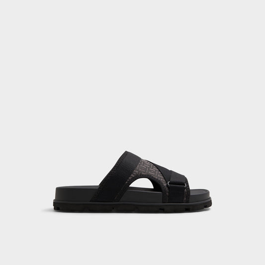 Deniels Open Black Men's Slides - Slide sandal | Aldo