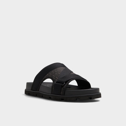 Deniels Open Black Men's Slides - Slide sandal | Aldo