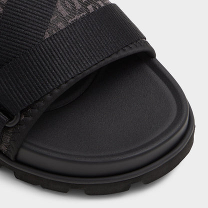 Deniels Open Black Men's Slides - Slide sandal | Aldo
