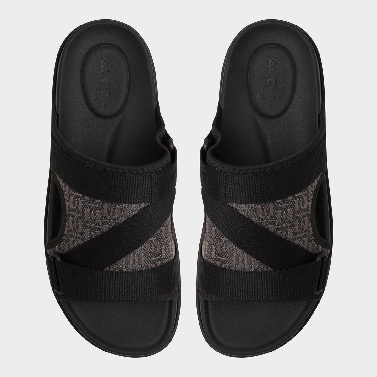 Deniels Open Black Men's Slides - Slide sandal | Aldo