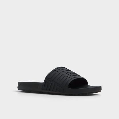 Atrani Black Men's Slides - Slide sandal | Aldo