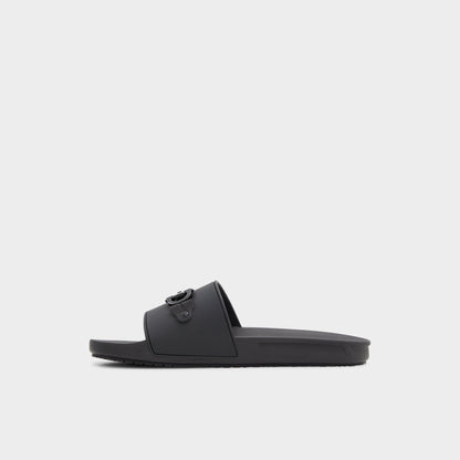 Loungeslide Black Men's Slides - Slide sandal | Aldo