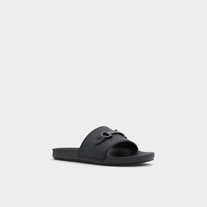 Loungeslide Black Men's Slides - Slide sandal | Aldo