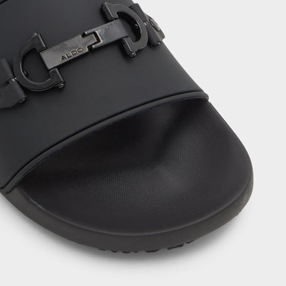 Loungeslide Black Men's Slides - Slide sandal | Aldo