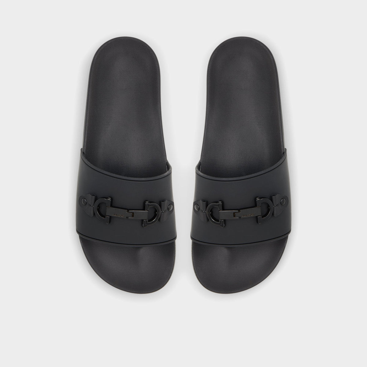 Loungeslide Black Men's Slides - Slide sandal | Aldo