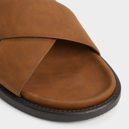 Marrin Cognac Men's Slides - Slide sandal | Aldo