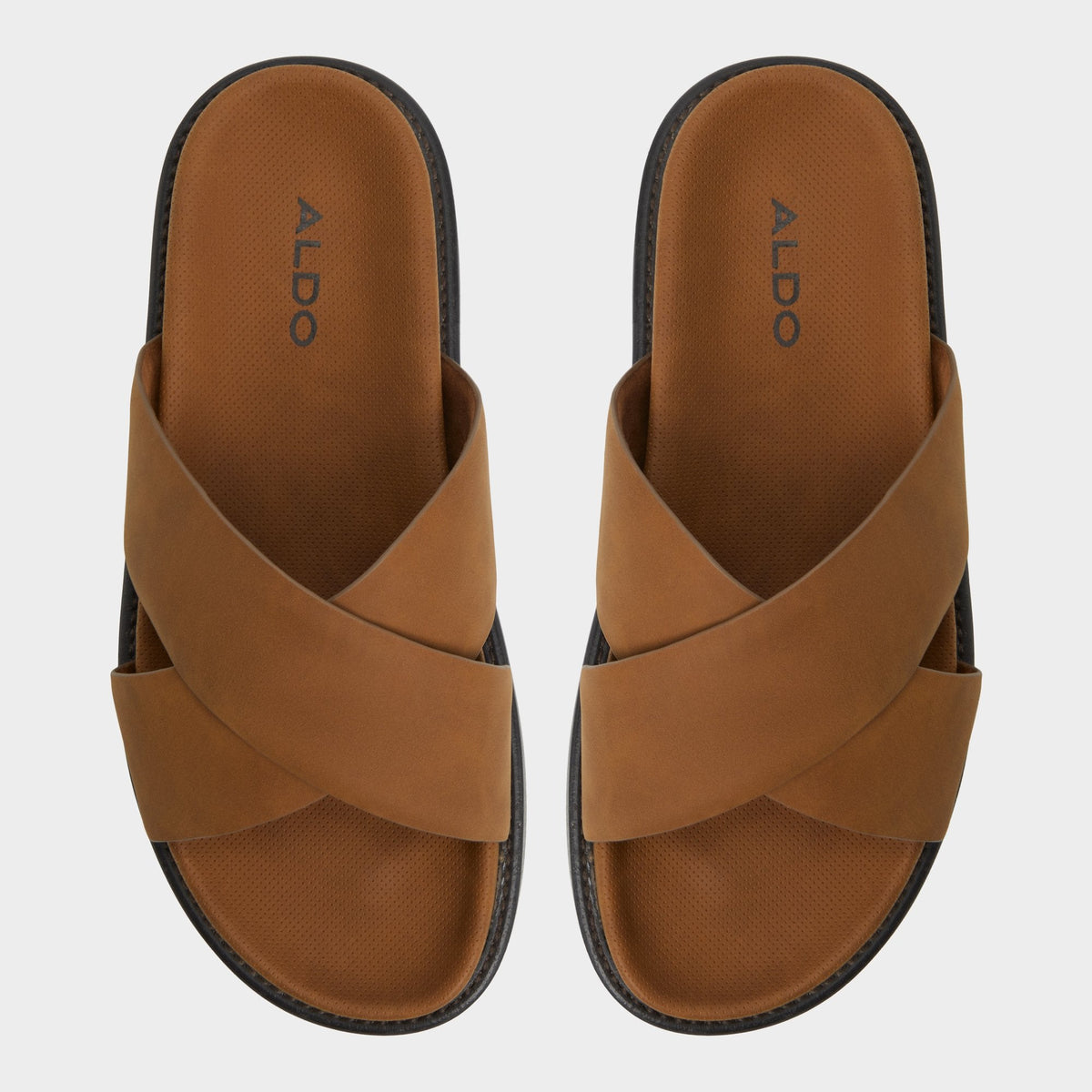 Marrin Cognac Men's Slides - Slide sandal | Aldo