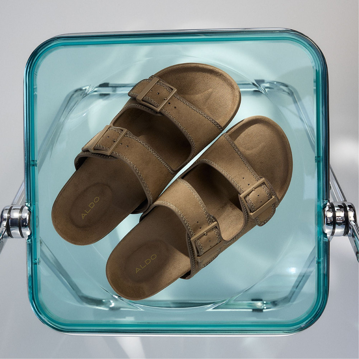 Sunnyside Light Brown Men's Slides - Slide sandal | Aldo