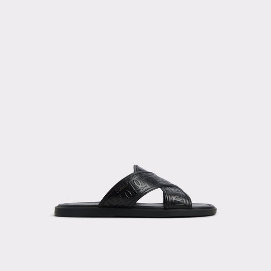 Olino Open Black Men's Slides - Slide sandal | Aldo