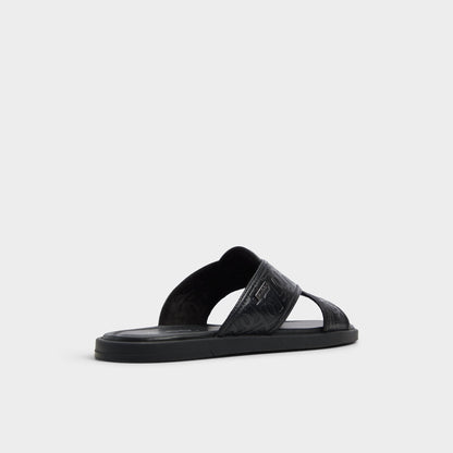 Olino Open Black Men's Slides - Slide sandal | Aldo